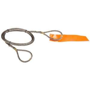 Mazzella Hand Taper and Concealed Wire Rope Sling, Eye and Eye, 6 x 37 