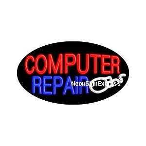  Computer Repair Flashing Neon Sign 
