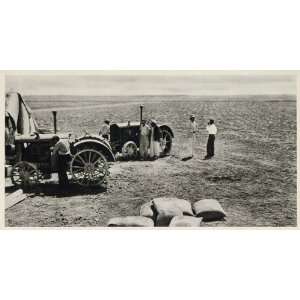  1937 Cotton Fields Tractors Agriculture Iran Persia 