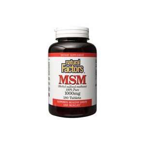  Natural Factors   MSM 1000mg Lignisul   T   180 Health 