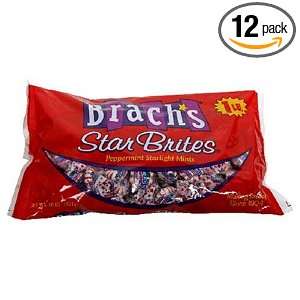 Brachs Star Brites, Peppermint Starlight Mints, 16 Ounce Bags (Pack 