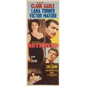  Betrayed Movie Poster (14 x 36 Inches   36cm x 92cm) (1954 