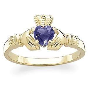  September Birthstone Claddagh Ring, Size 12 Jewelry