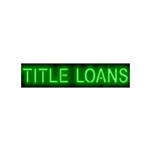  Title Loans Neon Sign Patio, Lawn & Garden