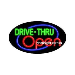  Drive Thru Open Flashing Neon Sign 