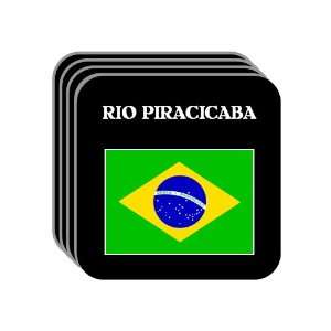  Brazil   RIO PIRACICABA Set of 4 Mini Mousepad Coasters 