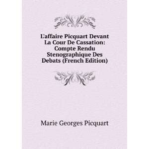   Des Debats (French Edition) Marie Georges Picquart Books