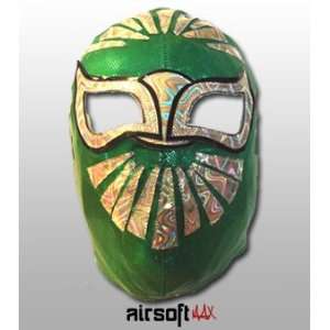  Mistico Mexican Pro Wrestler Lycra Mask   Green 