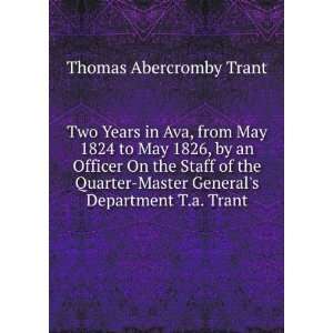   Department T.a. Trant. Thomas Abercromby Trant  Books