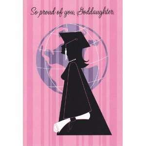  Graduation Card So proud of you, Goddaughter. Hallmark 