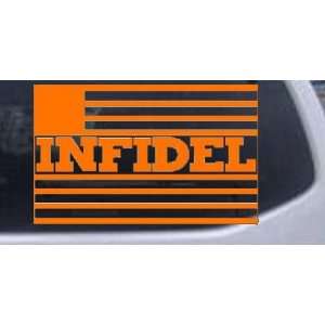  Infidel With US Flag Military Car Window Wall Laptop Decal 