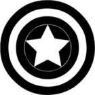captain america logo shield custom decal sticker