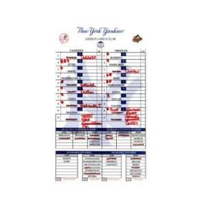   Final Game Replica Line Up Card uns   Sports Memorabilia Sports