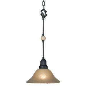   Rennes Le Chateau Wrought Iron 1 Light Mini Pendant from the Rennes Le