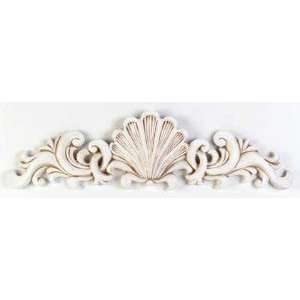    Ivory Finish Scallop Wall Plaque   Style 34119