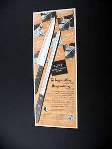 Flint Cutlery Knives Knife 1947 print Ad  
