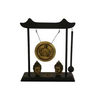 Zen Art Brass Feng Shui Desktop Gong  