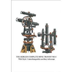  The Berger Complete Mine Transit No. 4 12x18 Giclee on 