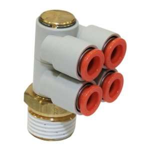 SMC KQ2ZD09 37S PBT Push To Connect Tube Fitting with Sealant, Double 