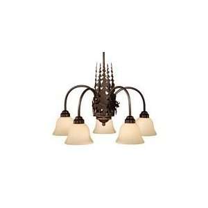  Vaxcel Lighting Yellowstone Burnished Bronze Five Bulb 