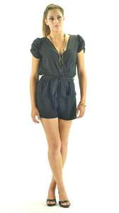 Women FINAL TOUCH PUFF SLEEVE FASHION Stylish Trendy ROMPER NEW at 