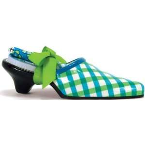   Holder Ceramic Turquoise Green Print Grace Shoe 39477