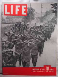 Life Sept 11 1944 WWII NAZI PRISONERS CIO Union PAC  