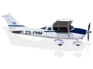 Cessna 206 Stationair ZS PNM Wood Airplane Model  