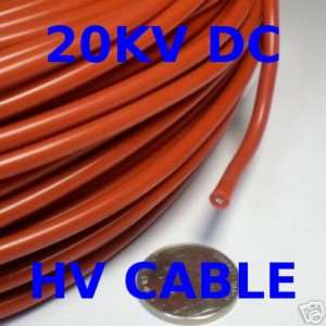 10ft. 20KV Red High Voltage Wire Cable Stranded tesla  