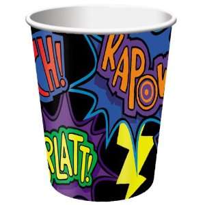 Lets Party By Creative Converting Super Hero Fun 9 oz. 3D Paper Cups