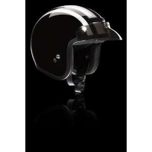  Z1R Jimmy Retro Helmet   3X Large/Black/Silver Automotive