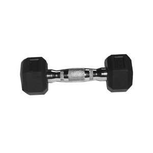 40lb Rubber Hexagon Dumbbell w/ Contoured Grip Everything 