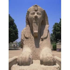  Alabaster Sphinx of Amon Ofis II, Memphis, Egypt, North 