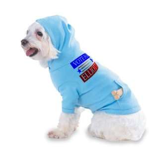 VOTE FOR ELLIOTT Hooded (Hoody) T Shirt with pocket for your Dog or 