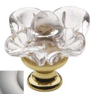  Baldwin 4306.150 Satin Nickel 1 Crystal Floral Cabinet 