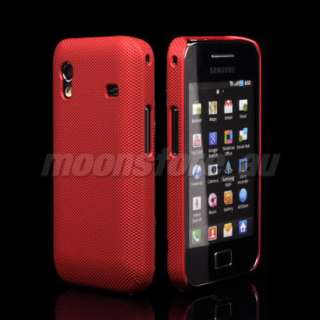 HARD MESH CASE COVER FOR SAMSUNG S5830 GALAXY ACE RED  