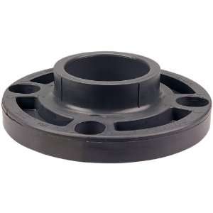 NIBCO 4551 W Series PVC Pipe Fitting, Flange, Schedule 80, 2 Socket 