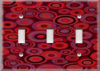 Light Switch Plate Cover Red Circles  