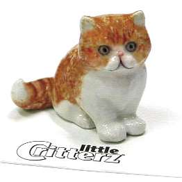 Little Critterz Princess Persian Cat Kitten Miniature Figurine Wee 
