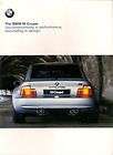 BMW Z3 M Coupe 1998 99 UK Market Sales Brochure