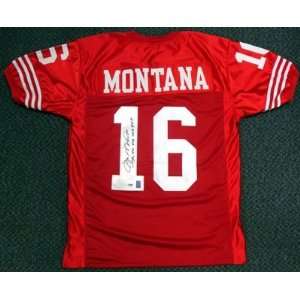  Joe Montana Autographed/Hand Signed SF 49ers Jersey SB XVI 