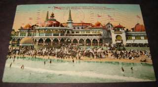 1910 Casino and Beach at SANTA CRUZ   CA. POSTCARD  