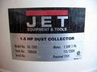 Jet DC 1100 Dust Collector  