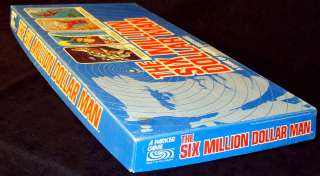 The Six Million Dollar Man Steve Austin 1975 Parker Brothers Board 