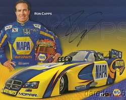 2011 Ron Capps signed Napa Dodge Charger Funny Car NHRA postcard 