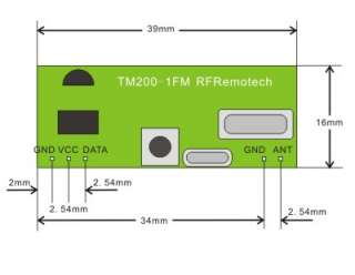 FSK 200M Transmitting Module TM200 1FM / FCC&CE Comply  