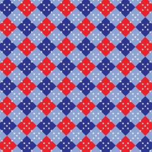    Fourth of July Checkers 12 x 12 Paper Arts, Crafts & Sewing