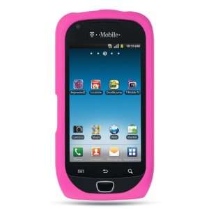  HOT PINK Soft Silicone Skin Cover Case for Samsung Exhibit 