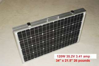 1000 watt / 2000 watt surge solar power generator & 120 watt folding 