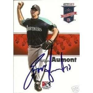   Aumont Signed 2008 Projections Card Phillies 
